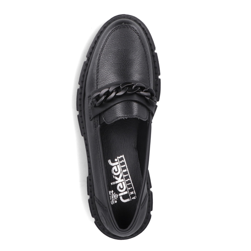 detail Dámské mokasíny RIEKER M3861-01 černá S3