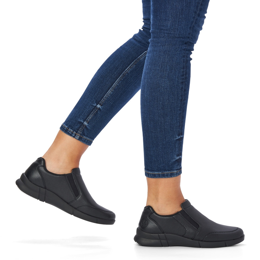 detail Dámské mokasíny RIEKER RIE-10103173-W2 černá