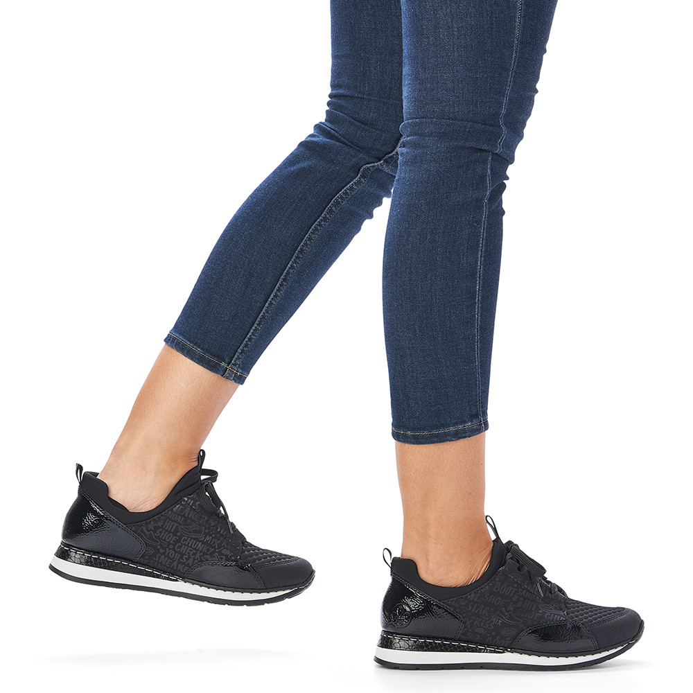 detail Dámské tenisky RIEKER RIE-10103175-W2 černá