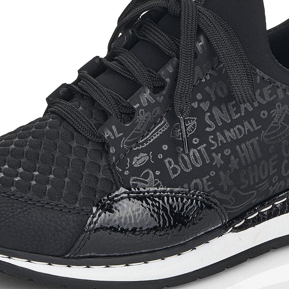 detail Dámské tenisky RIEKER RIE-10103175-W2 černá