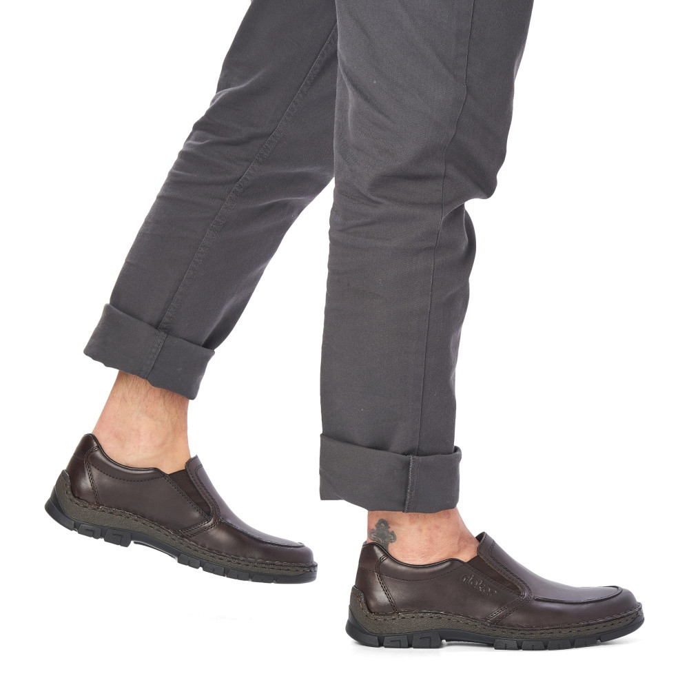 detail Pánské mokasíny RIEKER 12251-25 hnědá W2