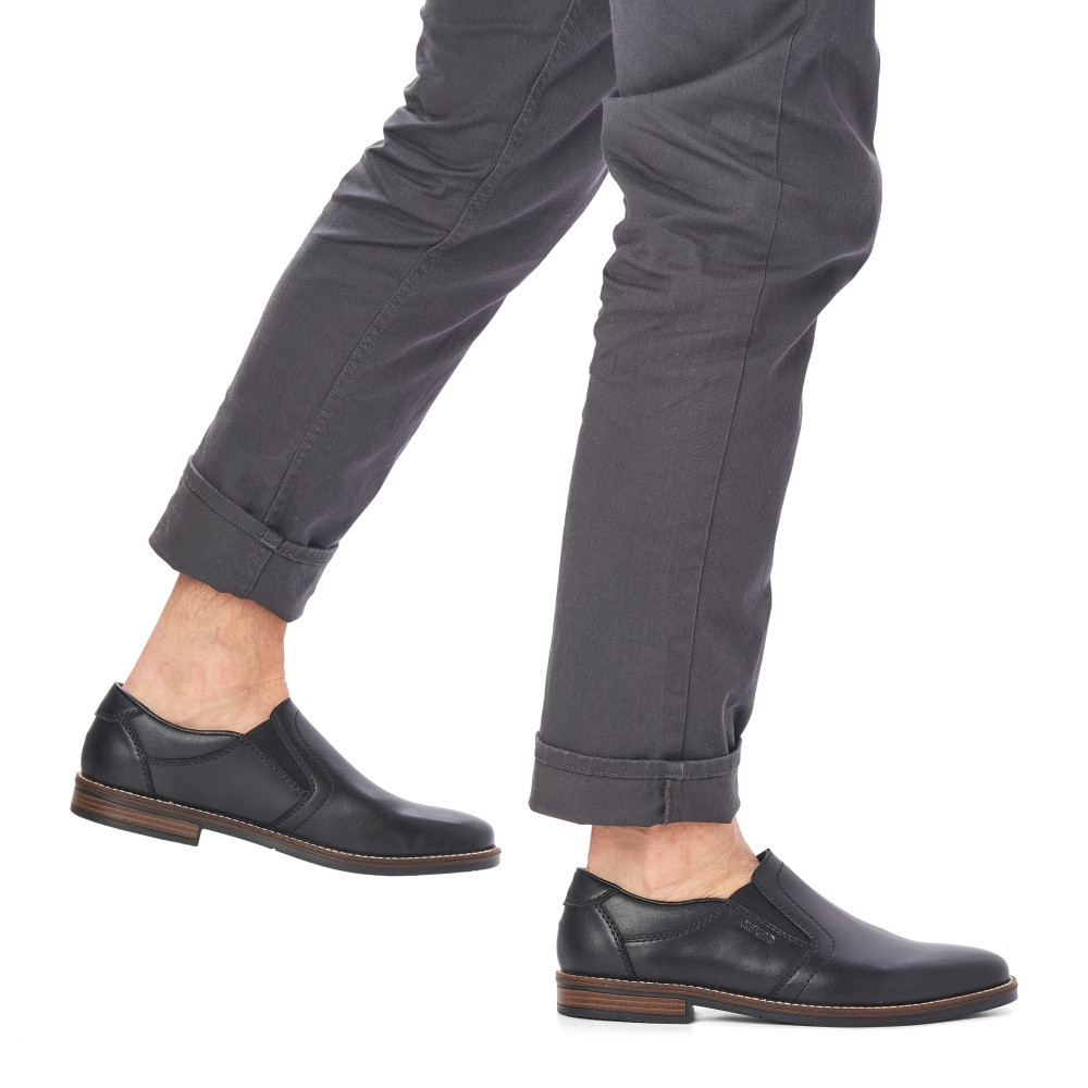 detail Pánské mokasíny RIEKER RIE-10103199-W2 černá