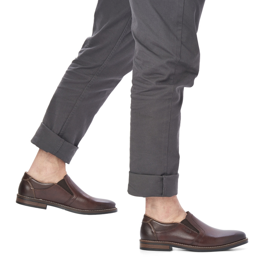 detail Pánské mokasíny RIEKER 13551-25 hnědá W2