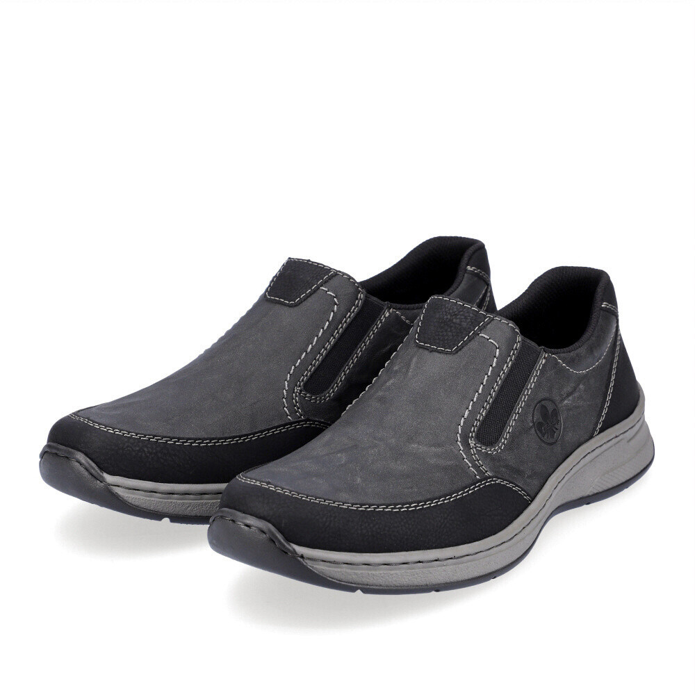 detail Pánske mokasíny RIEKER 14362-00 sivá W5