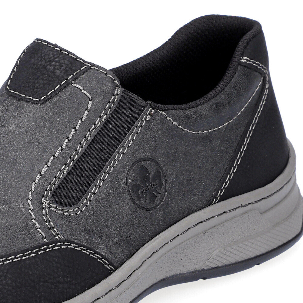 detail Pánske mokasíny RIEKER 14362-00 sivá W5