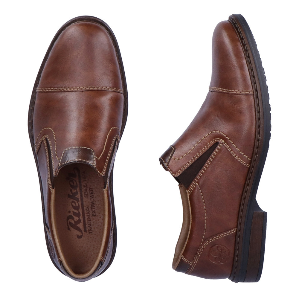 detail Pánské mokasíny RIEKER 17659-24 hnědá W4