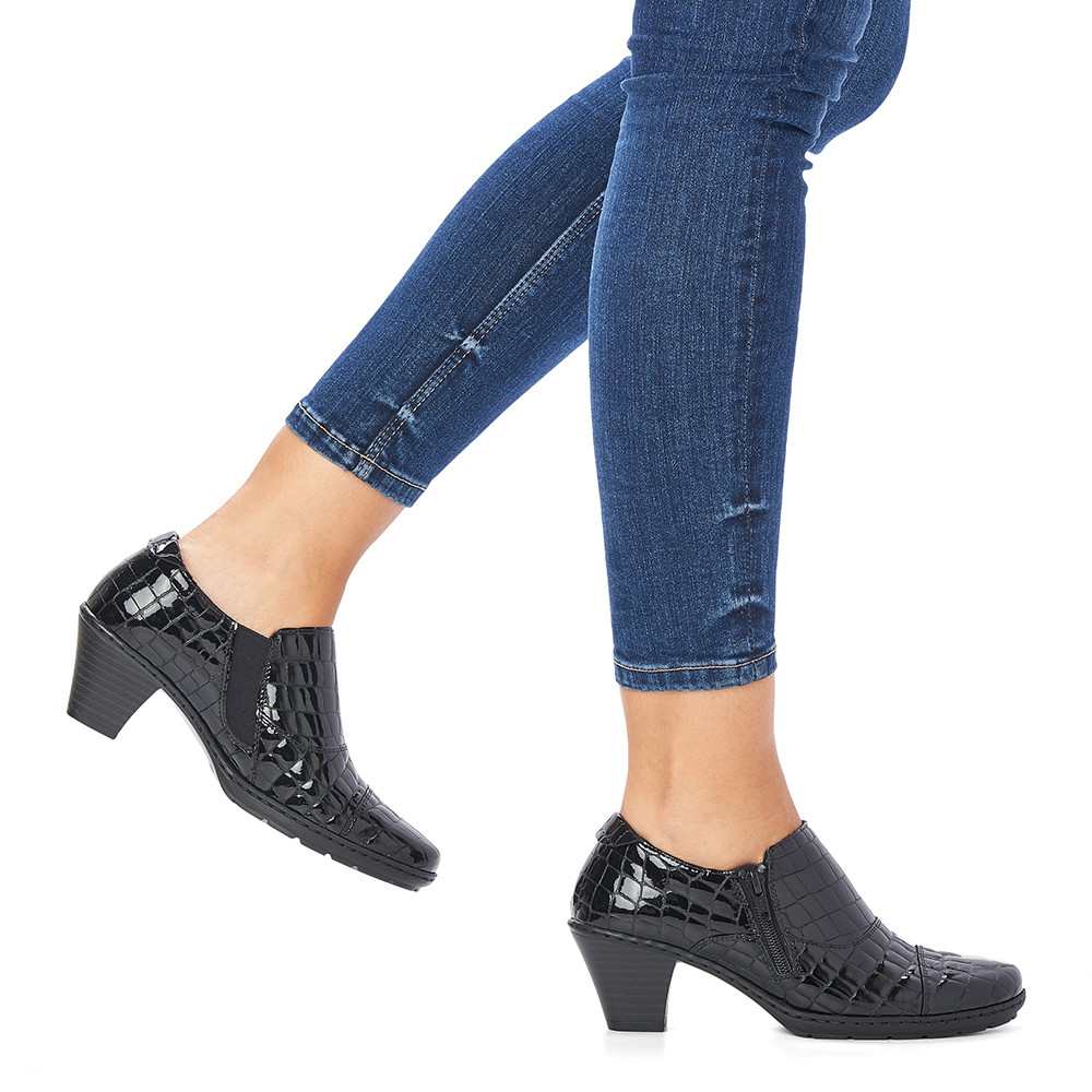 detail Dámské polobotky RIEKER RIE-10103242-W3 černá