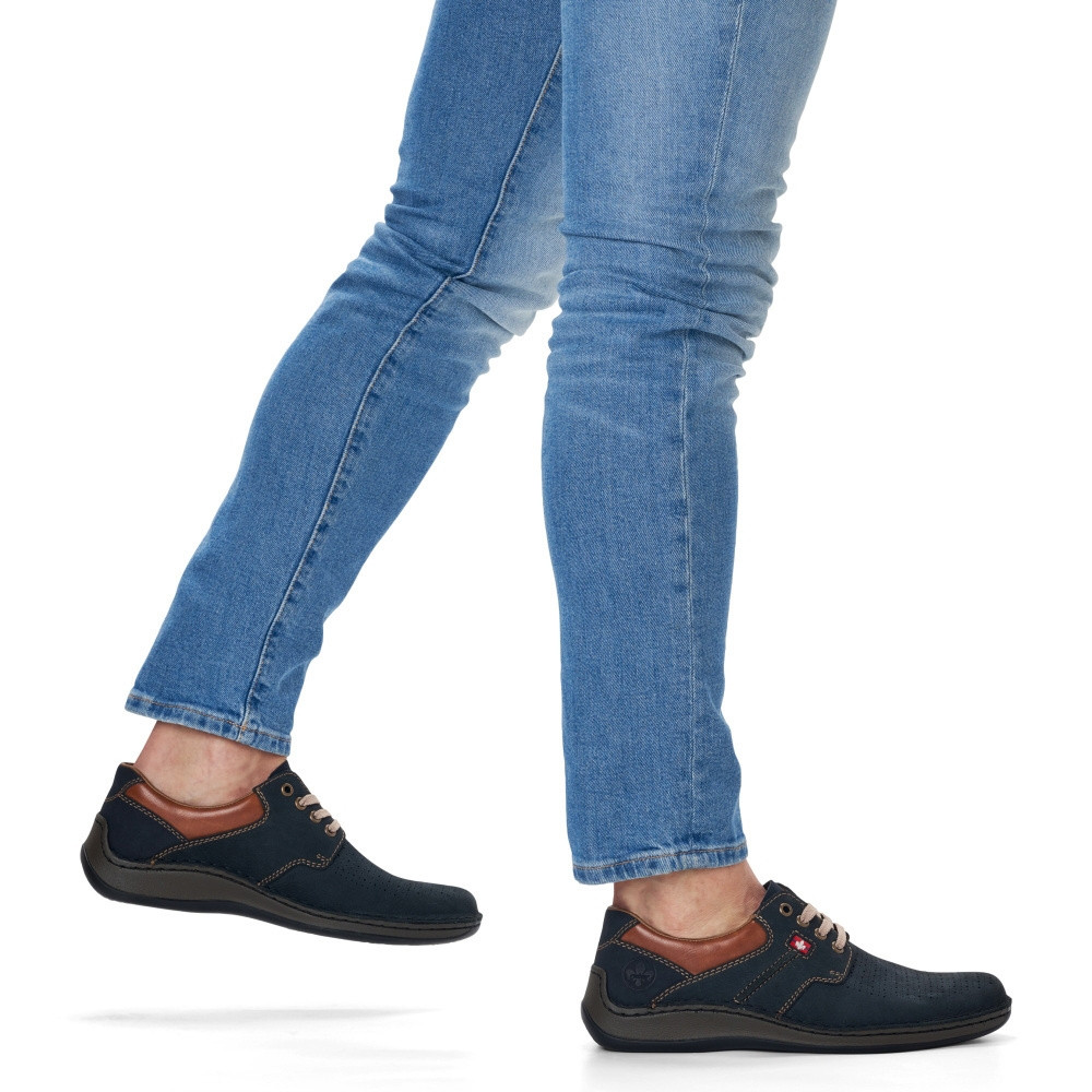 detail Pánské polobotky RIEKER 05207-15 modrá S5