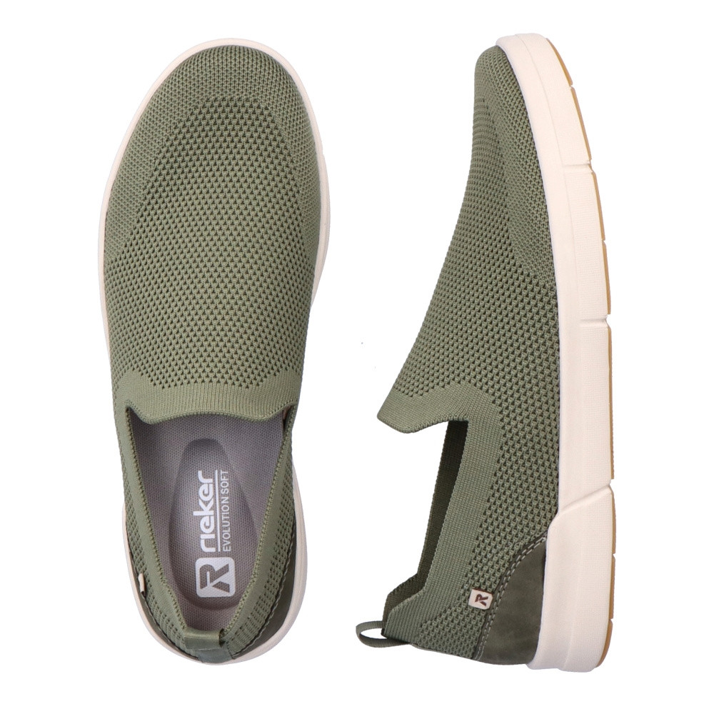 detail Pánské mokasíny RIEKER RIE-10103596-S3 zelená