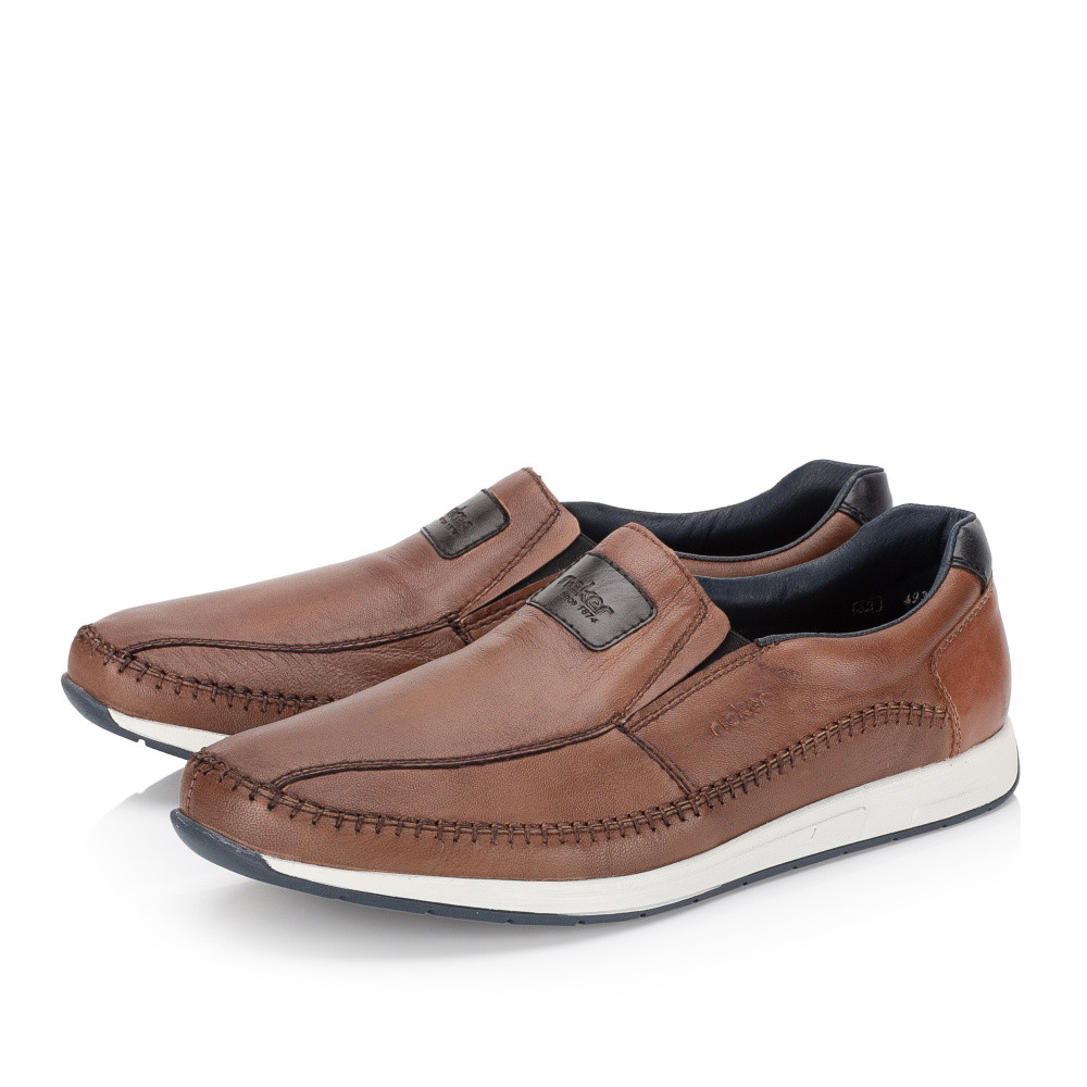 detail Pánské mokasíny RIEKER 11962-25 hnědá S5