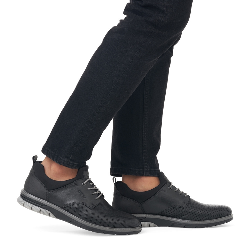 detail Pánské polobotky RIEKER 14450-00 černá S6