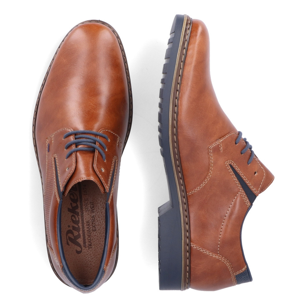 detail Pánské polobotky RIEKER 16505-24 hnědá S6