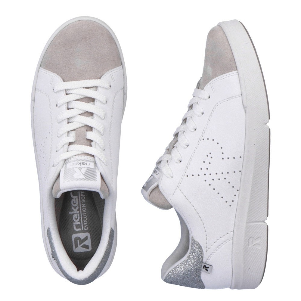detail Dámské tenisky RIEKER REVOLUTION 41900-80 bílá S3