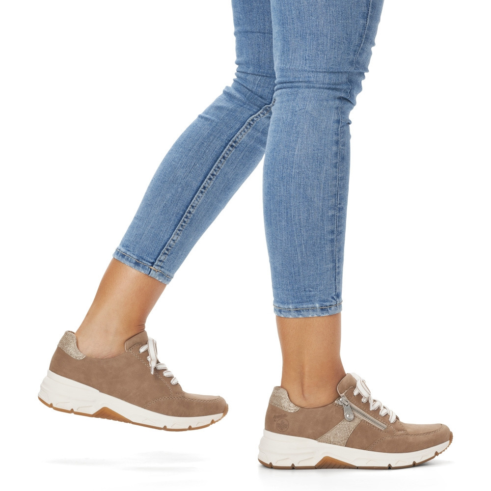 detail Dámské tenisky RIEKER 48133-62 béžová S3