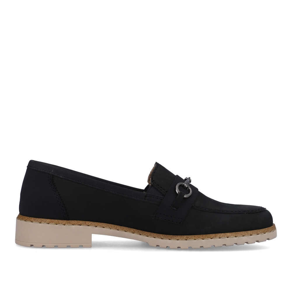 detail Dámské mokasíny RIEKER 51860-14 modrá S4