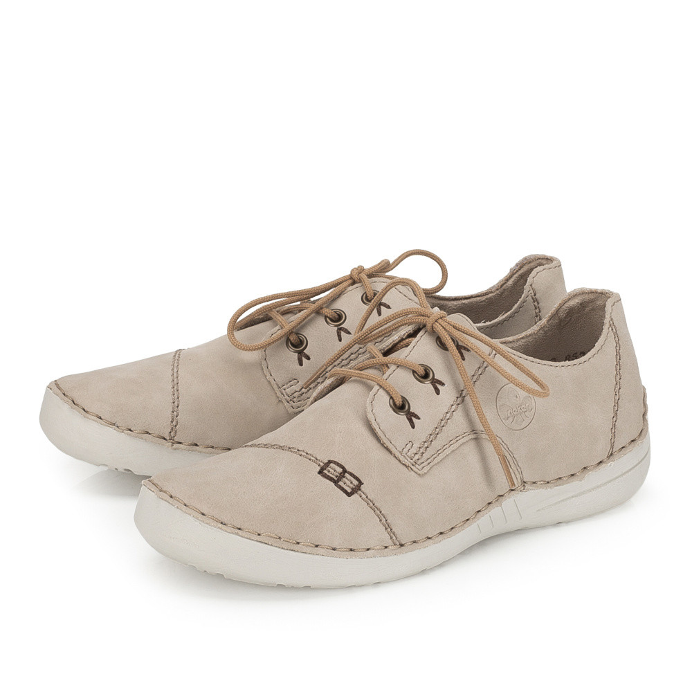 detail Dámské polobotky RIEKER 52520-62 béžová S6