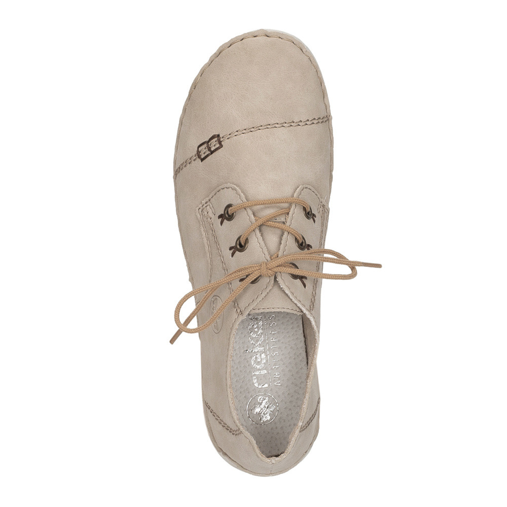 detail Dámské polobotky RIEKER 52520-62 béžová S6