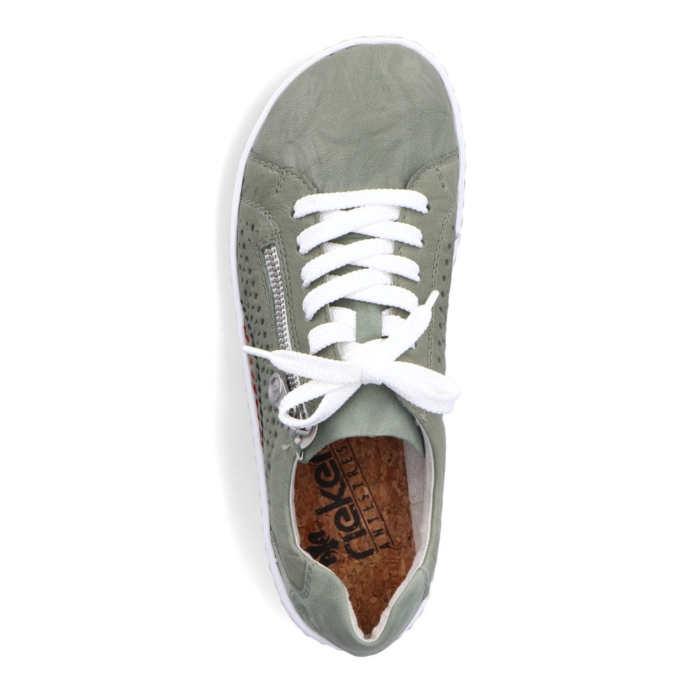 detail Dámské polobotky RIEKER RIE-10103678-S3 zelená