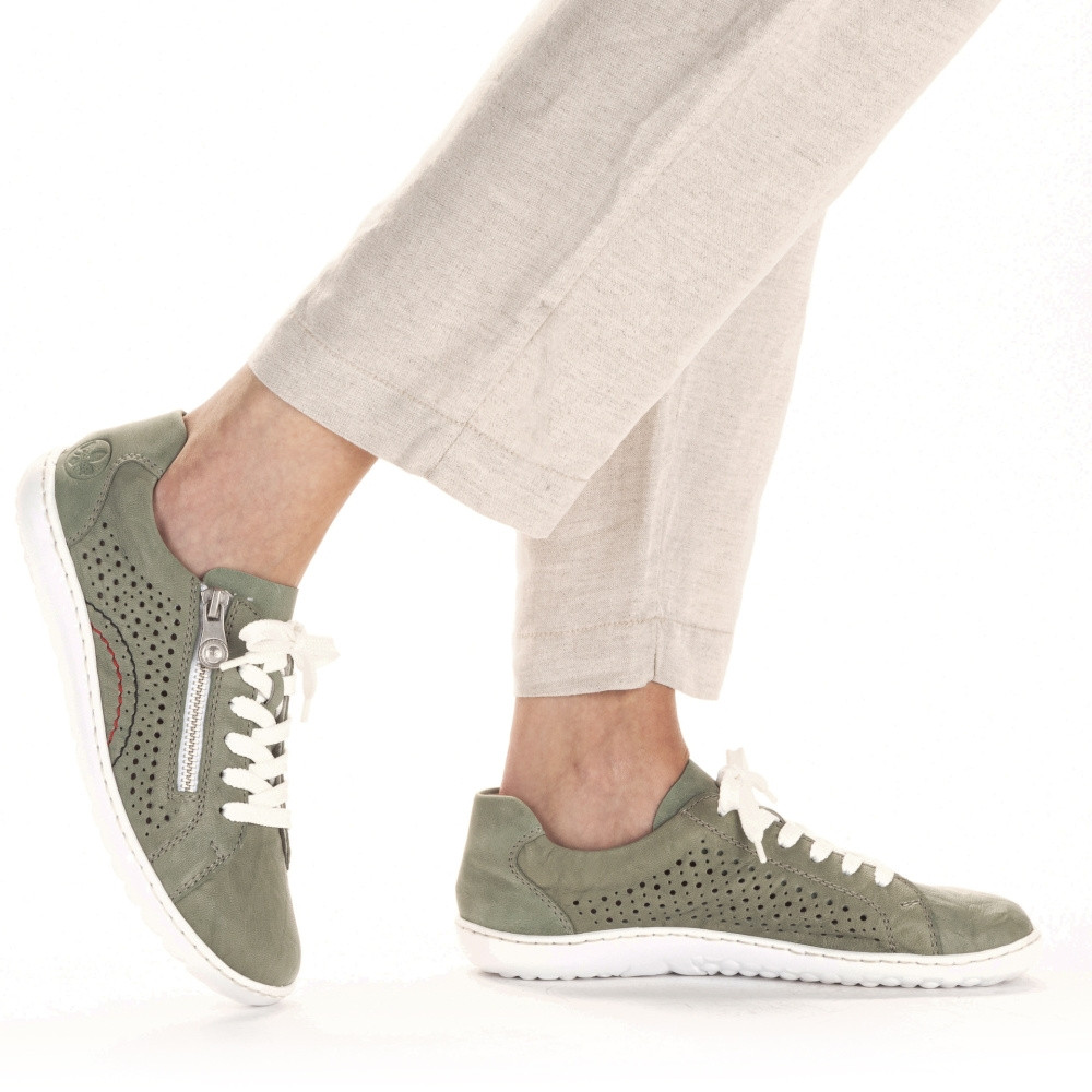 detail Dámské polobotky RIEKER RIE-10103678-S3 zelená