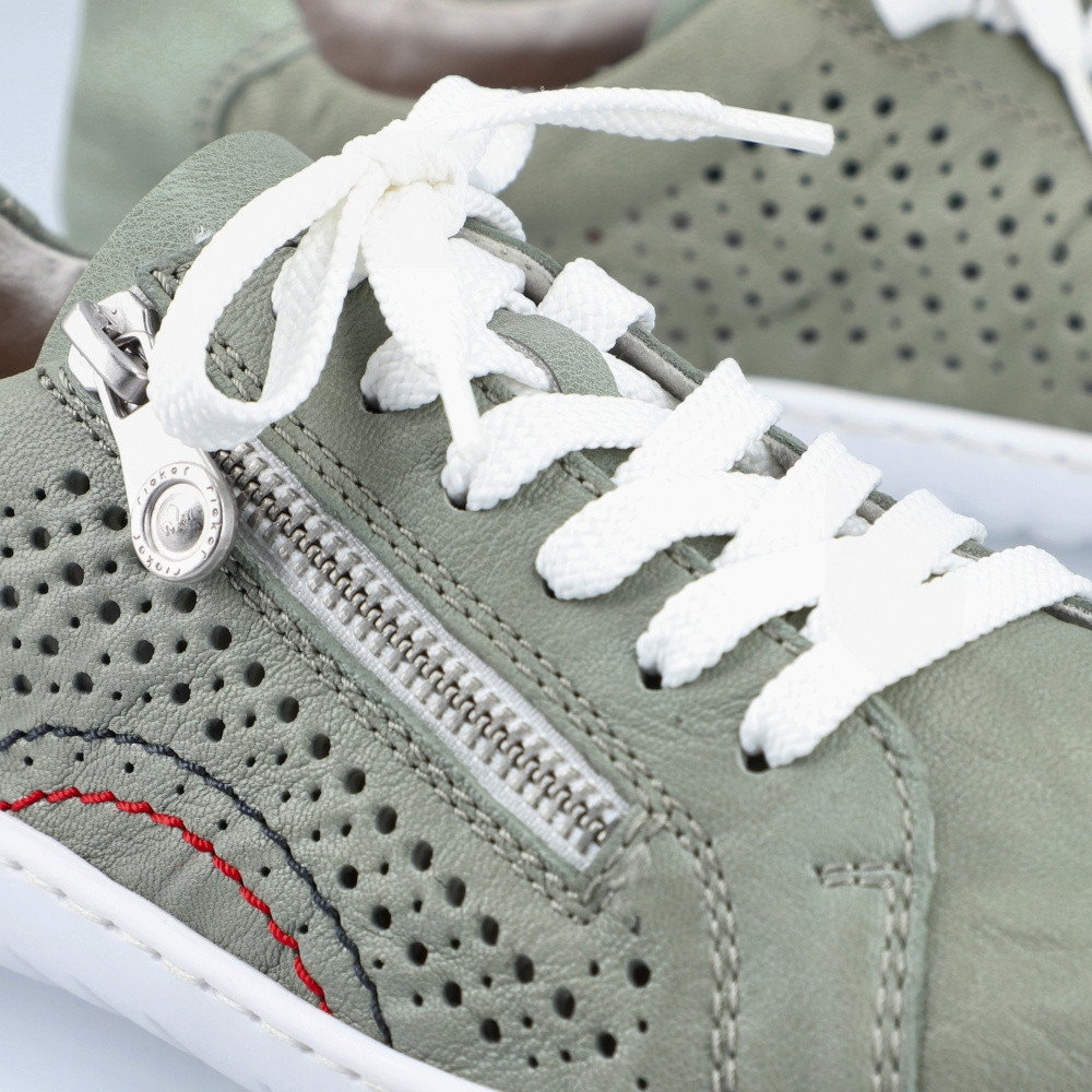 detail Dámské polobotky RIEKER RIE-10103678-S3 zelená