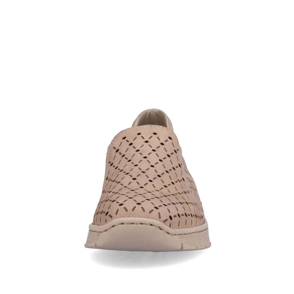 detail Dámské mokasíny RIEKER 53795-60 béžová S4