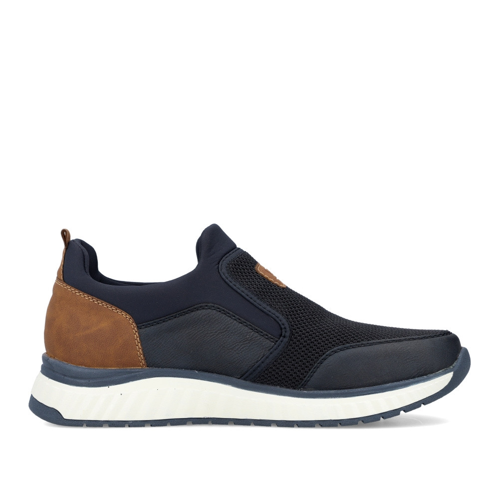 detail Pánské mokasíny RIEKER B0660-14 modrá S3