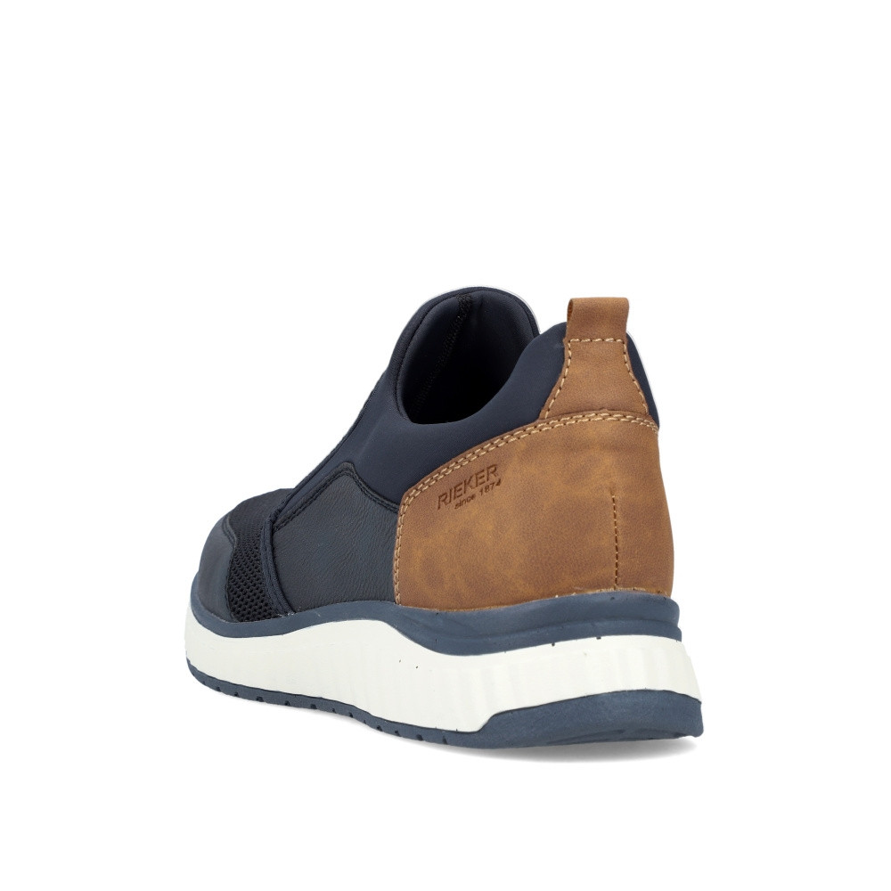 detail Pánské mokasíny RIEKER B0660-14 modrá S3