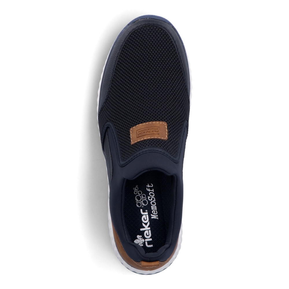 detail Pánské mokasíny RIEKER B0660-14 modrá S3