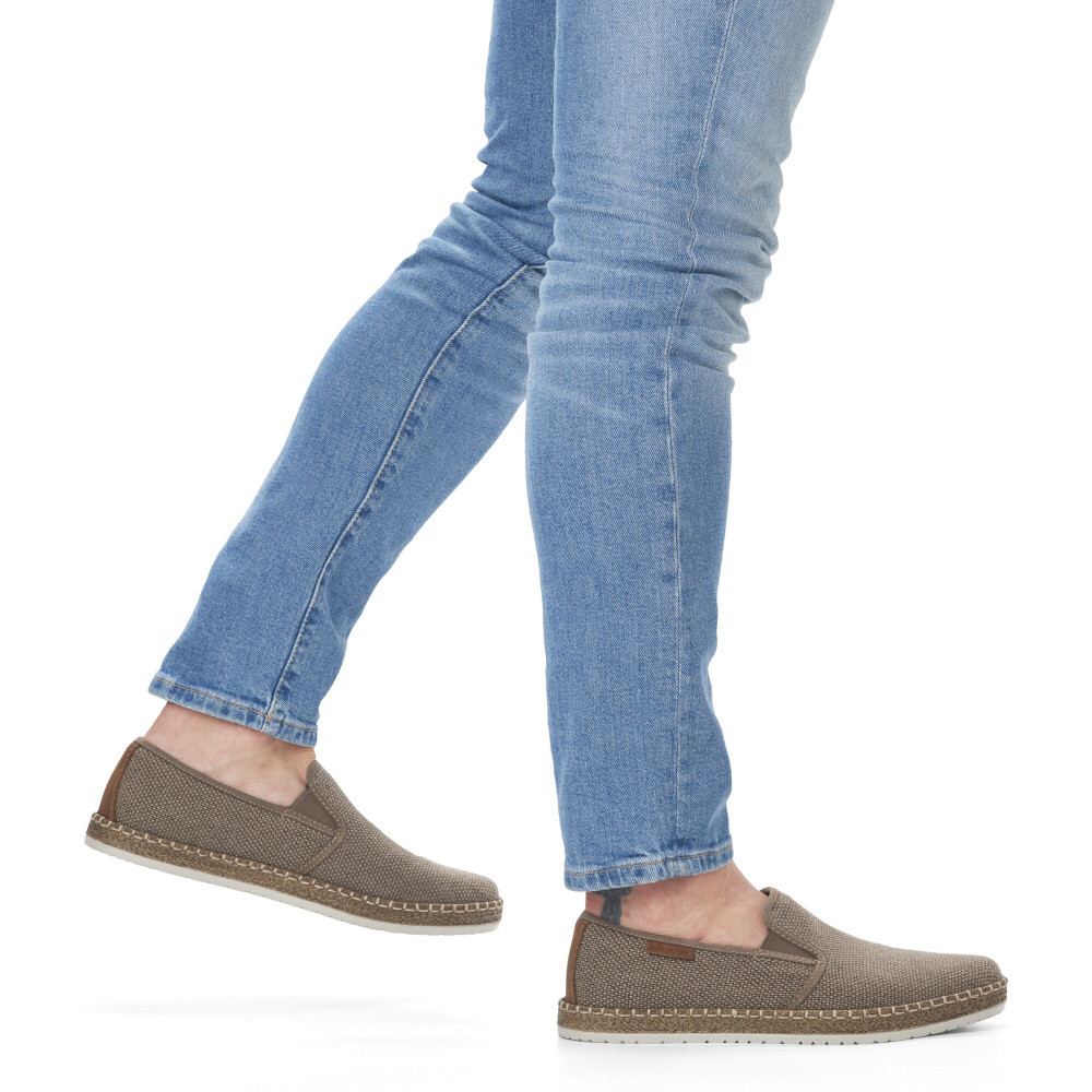 detail Pánské mokasíny RIEKER B5265-64 béžová S5