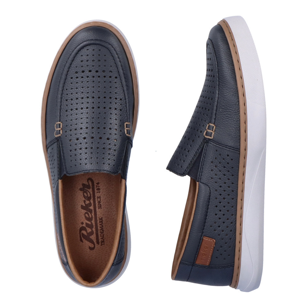 detail Pánské mokasíny RIEKER B9953-14 modrá S3