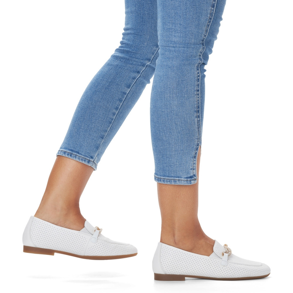 detail Dámské mokasíny REMONTE D0K01-80 bílá S3