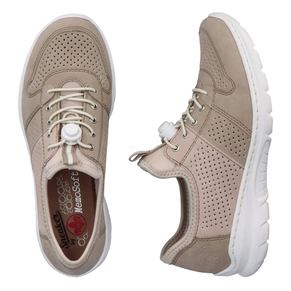 detail Dámské tenisky RIEKER L3254-62 béžová S5