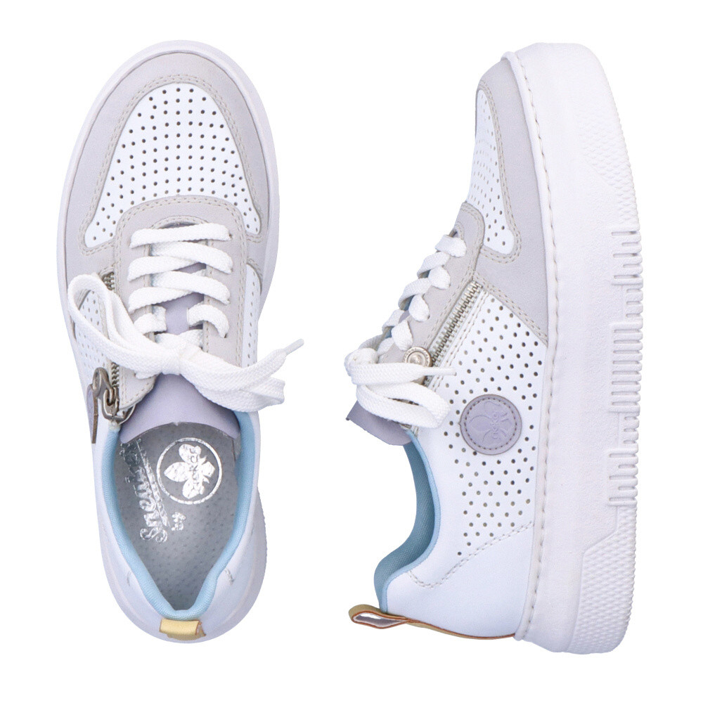 detail Dámske tenisky RIEKER M1905-80 biela S3