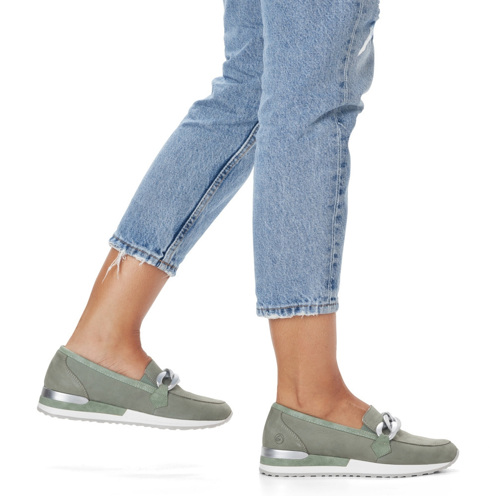 detail Dámské mokasíny REMONTE RIE-10103840-S3 zelená