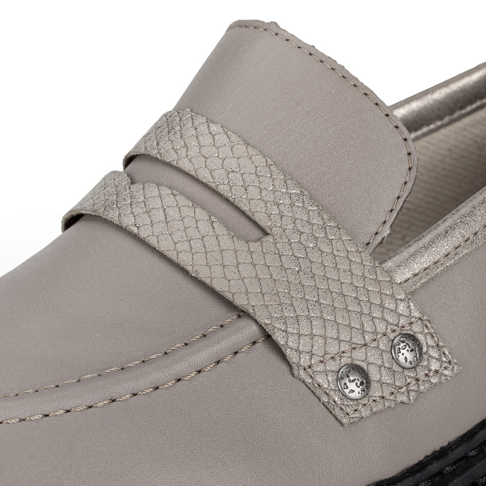 detail Dámské mokasíny RIEKER Z9658-64 béžová S3