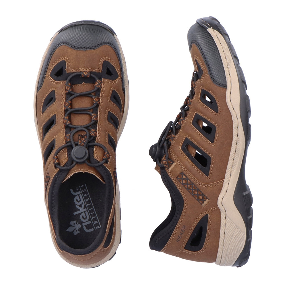 detail Pánské tenisky RIEKER 08053-24 hnědá S3