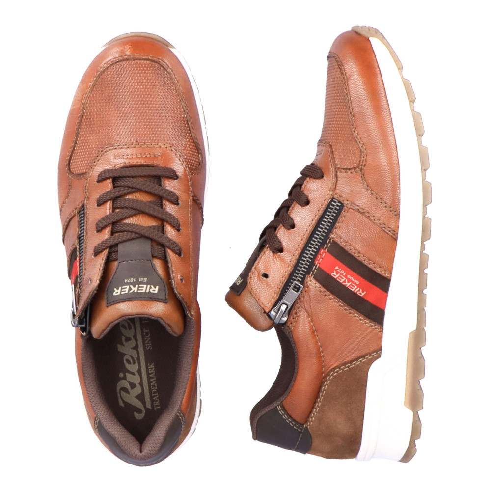 detail Pánské polobotky RIEKER 15105-22 hnědá S3