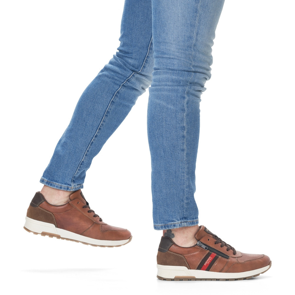 detail Pánské polobotky RIEKER 15105-22 hnědá S3