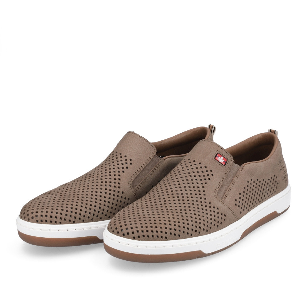 detail Pánské mokasíny RIEKER RIE-10103955-S3 hnědá