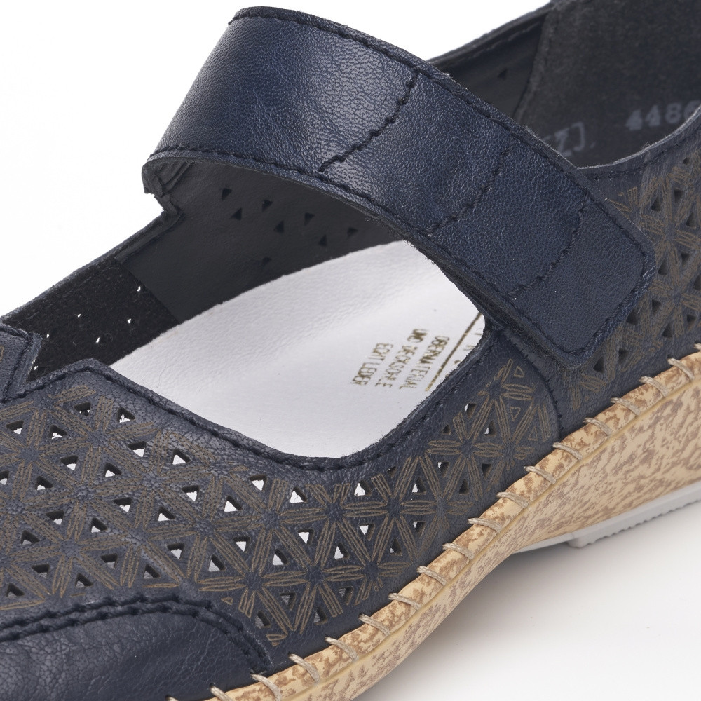detail Dámské polobotky RIEKER 44864-14 modrá S3