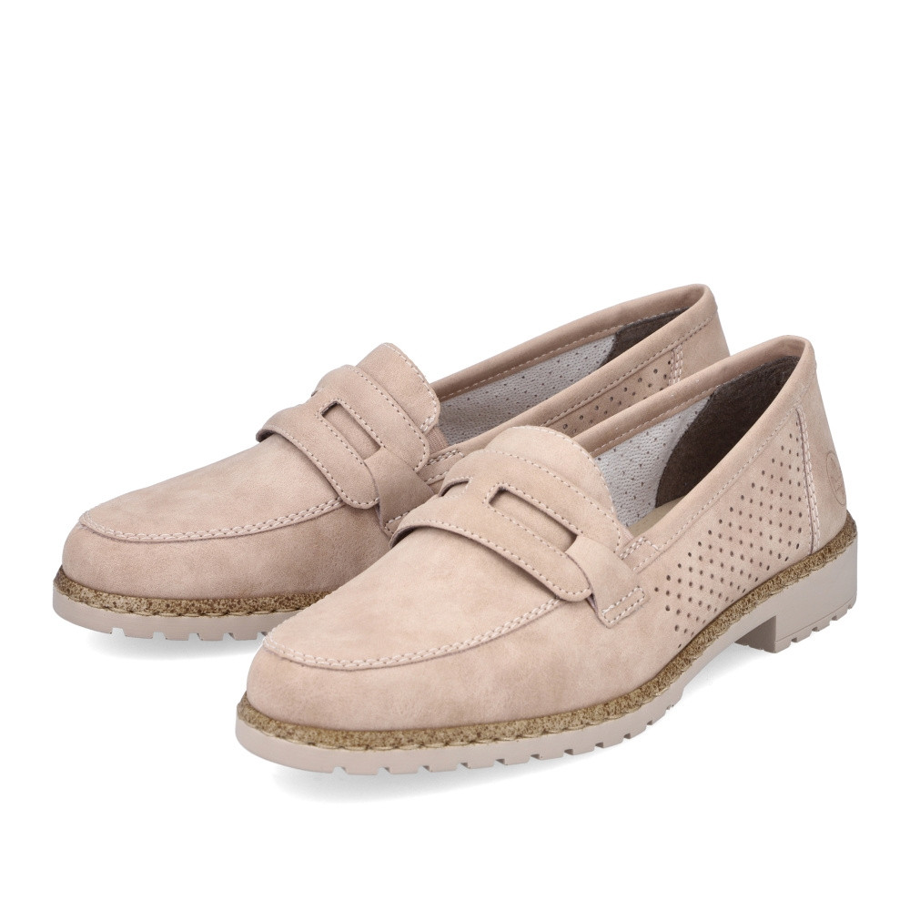 detail Dámské mokasíny RIEKER 51866-31 růžová S3