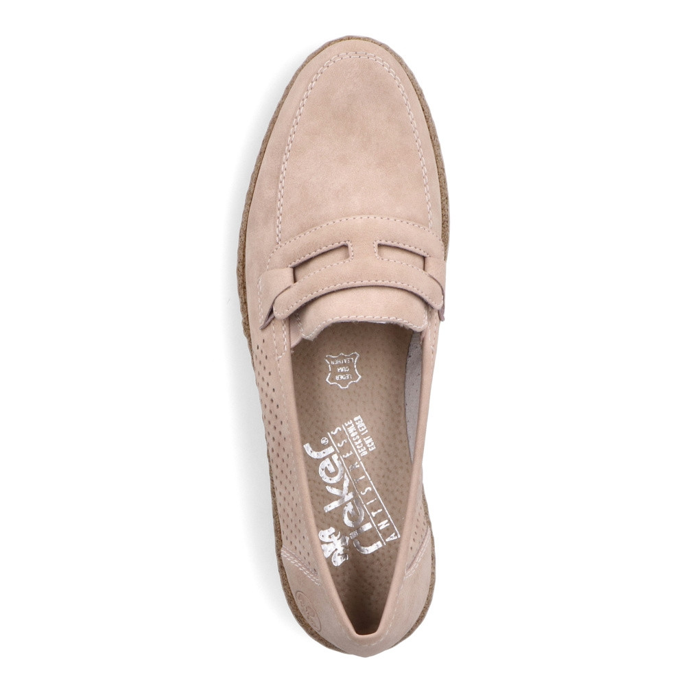 detail Dámské mokasíny RIEKER 51866-31 růžová S3