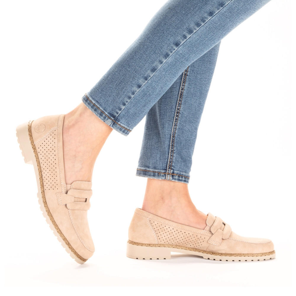 detail Dámské mokasíny RIEKER 51866-31 růžová S3