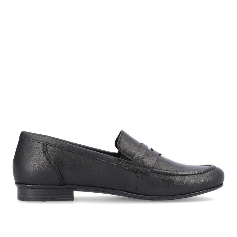 detail Dámské mokasíny RIEKER 51954-01 černá S4