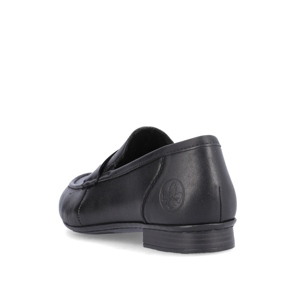 detail Dámské mokasíny RIEKER 51954-01 černá S4