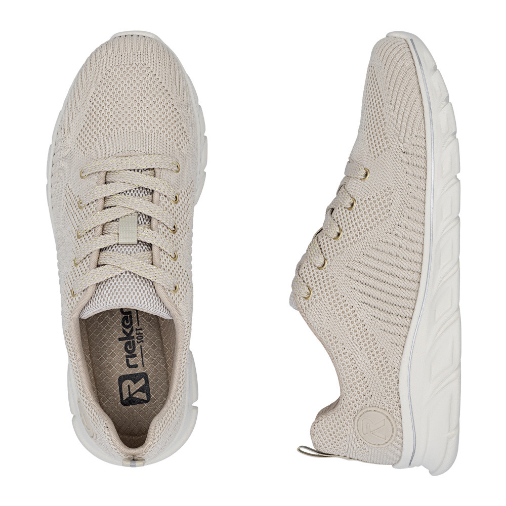 detail Dámské tenisky RIEKER 54022-80 béžová S6