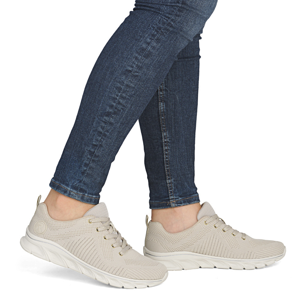 detail Dámské tenisky RIEKER 54022-80 béžová S6