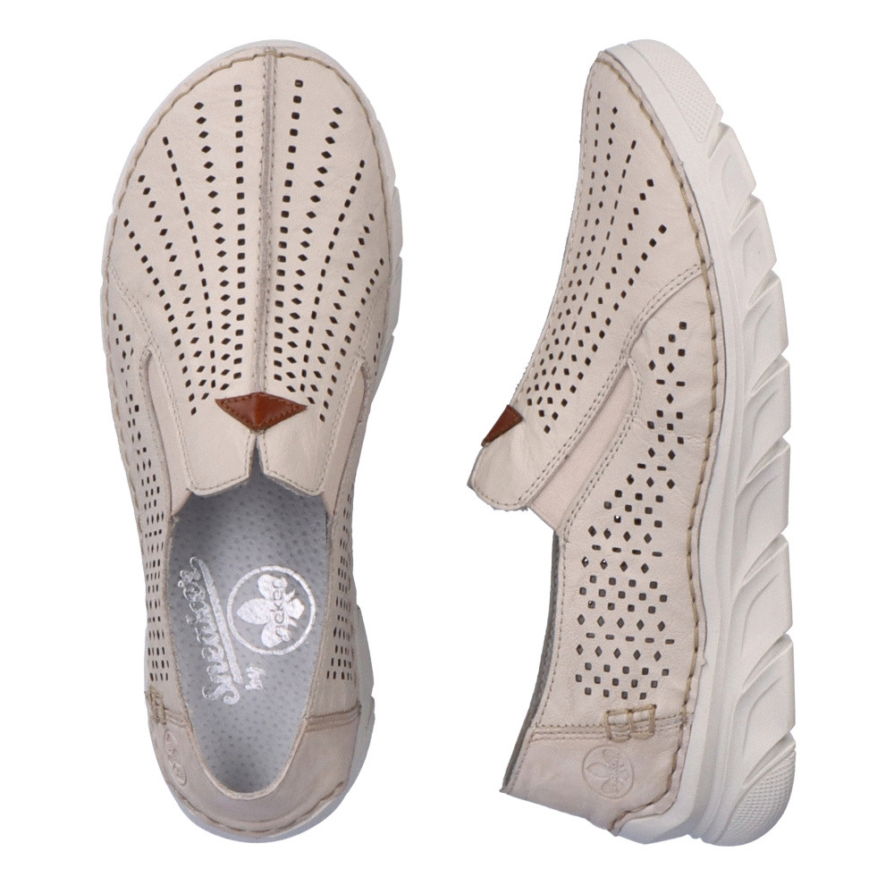 detail Dámské mokasíny RIEKER RIE-10104044-S3 béžová