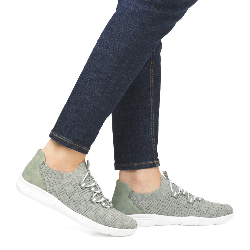 detail Dámske tenisky RIEKER L7463-52 zelená S5