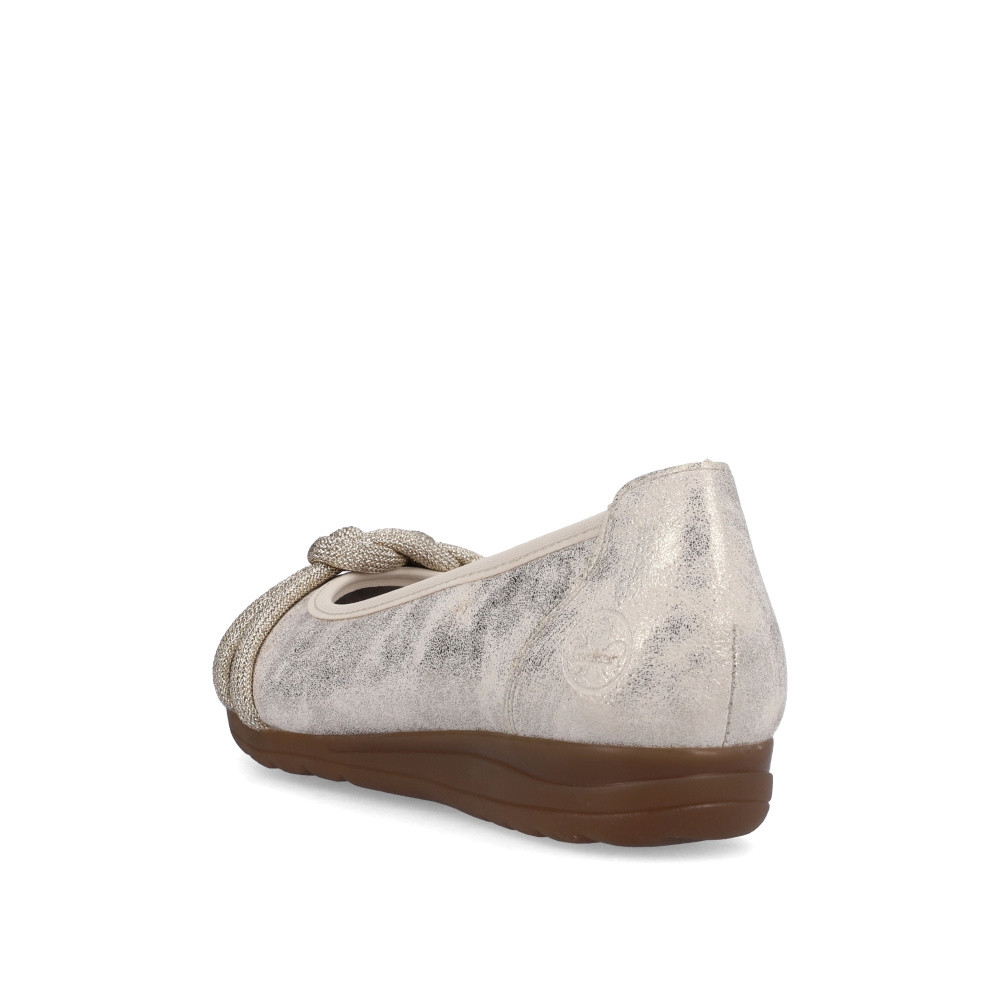 detail Dámské baleríny RIEKER L9368-60 zlatá S3